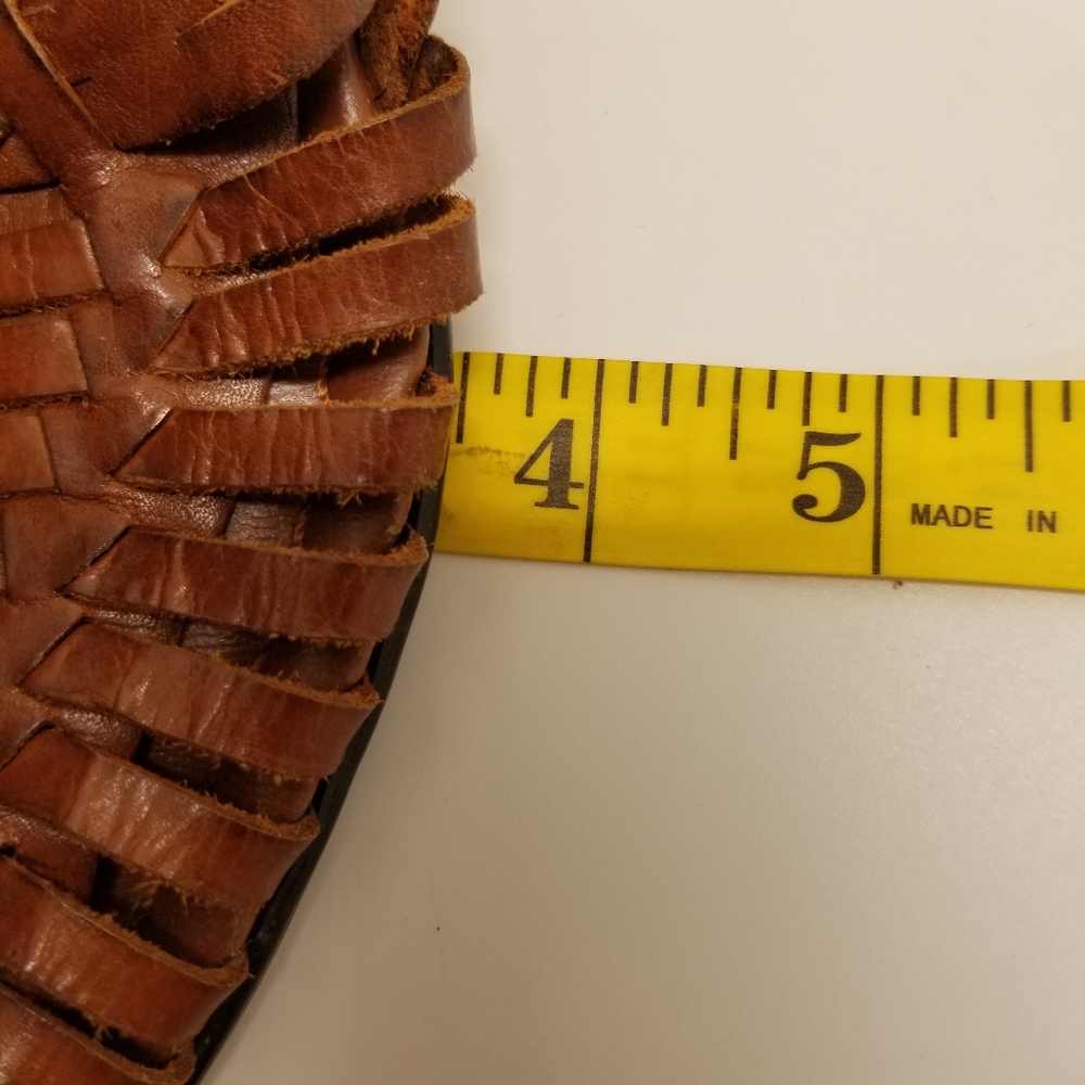 Naturalizer Womans Size 10N Brown Leather Loafer Slip On Basket Weave - Picture 12 of 13